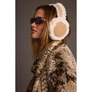 NWT 12th Tribe Crystal Ivory Faux Fur Ear Muffs Size O/SO/S